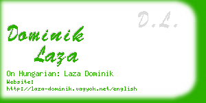 dominik laza business card